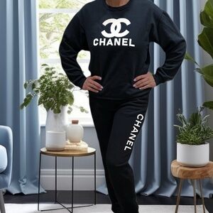 Chanel crew sweatshirt and jogger set-